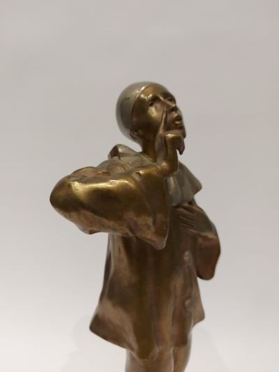  LOYER Pierrot bronzo 1920-photo-2
